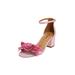 Wide Width Women's The Ona Sandal by Comfortview in Passion Pink (Size 7 1/2 W)