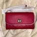 Coach Bags | Coach Chain Crossbody Signature Leather Nwt | Color: Pink/Red | Size: Os