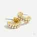 J. Crew Jewelry | Crystal Bezel Hoop Earrings | Color: Gold/White | Size: Os