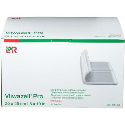 Vliwazell Pro superabsorb.Kompr.steril 20x25 cm 10 St Kompressen Image