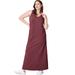 Plus Size Women's Sleeveless Knit Maxi Dress by ellos in Deep Wine (Size 38/40)