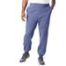 Men's Big & Tall Fleece Elastic Cuff Sweatpants by KingSize in Heather Slate Blue (Size 7XL)