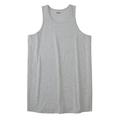 Men's Big & Tall Shrink-Less™ Lightweight Longer-Length Tank by KingSize in Heather Grey (Size 9XL) Shirt