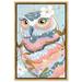 Gemma Violet Animals Pastel Owl Birds Graphic Art Print Canvas in Blue/Green | 24 H x 16 W x 1.5 D in | Wayfair 66D5429F513243C1B463220C2A05713F