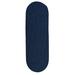 Blue 28 x 0.5 in Area Rug - Winston Porter Dourdain Braided Area Area Rug Polypropylene | 28 W x 0.5 D in | Wayfair