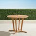 Classic 40" Round Teak Dining Table in Natural Finish - Frontgate