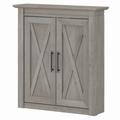 Bush Furniture Key West Bathroom Wall Cabinet with Doors in Driftwood Gray - Bush Furniture KWWS124DG-03