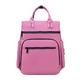 Baby Diaper Backpack Multi-Functional Nappy Changing Bag Rucksack with Insulated Pockets for Baby Care Pink 30 * 12 * 36CM