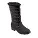 Women's Benji High Boot by Trotters in Black Black (Size 10 1/2 M)