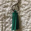 Coach Bags | Coach Leather Tassel Bag Charm Key Chain Green | Color: Green/Silver | Size: Os