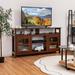 Latitude Run® Fritzsche TV Stand for TVs up to 65" Wood in Brown | Wayfair 511E6DDF93D44BF7911F3BF3FA147F14