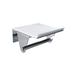 Manillons Torrens PAPER HOLDER w/ SHELF BLACK (Yass) Metal in White | 4.9213 H x 5.1181 W x 2.9528 D in | Wayfair 220475