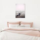 Highland Dunes Nature and Landscape Beyond the Rocks Coastal Landscapes - Photograph Print on Canvas in Brown/Gray | 24 H x 16 W x 1.5 D in | Wayfair