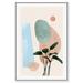 Oliver Gal Aquamarine Setting Shapes - Painting on Canvas in Blue/Brown/Green | 24 H x 16 W x 1.5 D in | Wayfair 35492_16x24_CANV_WFL