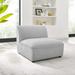 Armless Chair - Comprise Armless Chair by Modway Polyester in Gray | 28.5 H x 32.5 W x 37.5 D in | Wayfair EEI-4418-LGR