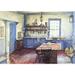 August Grove® Farmhouse Kitchen by Deborah Chabrian - Unframed Graphic Art Print on Paper in Blue/White | 5 H x 7 W x 0.1 D in | Wayfair