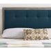 Latitude Run® Freydís Panel Headboard Upholstered/Wood & in Gray/Blue/Brown | 41 H x 38 W x 0.5 D in | Wayfair 2830CD7636A547C2B1C69D3EE2316BF6