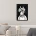 Harper Orchard Gorgeous Floral Horse - Graphic Art Print on Canvas in Black/Gray | 15 H x 10 W x 1.5 D in | Wayfair