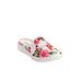 Extra Wide Width Women's The Camellia Slip On Sneaker Mule by Comfortview in Hawaiian Floral (Size 12 WW)