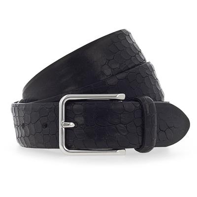 b.belt Gürtel Leder 105 cm Schwarz Damen