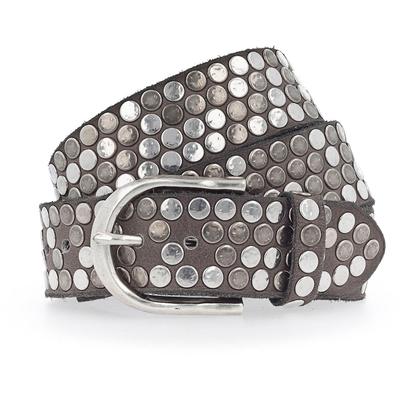b.belt Nietengürtel Leder 90 cm Braun Damen