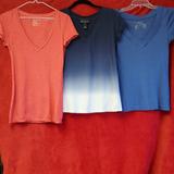 American Eagle Outfitters Tops | 3 Tops 1 American Eagle, 1 Inc And 1 Old Navy. | Color: Blue/Red | Size: 2 Small And 1 S/P