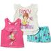 Disney Matching Sets | Disney's Fancy Nancy 3 Pc 2 Shirts & Short | Color: Blue/Pink | Size: Various