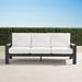 Calhoun Sofa with Cushions in Aluminum - Rain Resort Stripe Dove, Standard - Frontgate