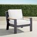 Calhoun Lounge Chair with Cushions in Aluminum - Classic Linen Bleu, Standard - Frontgate