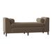 Fairfield Chair Countess Upholstered Bench Performance Fabric in Gray | 30 H x 76.5 W x 27.5 D in | Wayfair 2674-25_ 8794 70_ Tobacco