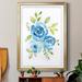 Red Barrel Studio® Blue Morning Bouquet II by J Paul - Picture Frame Painting Print Paper, in Blue/Green/Indigo | Wayfair