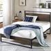 17 Stories Noblesville Platform Bed Wood & Metal/Metal in Gray | 44 H x 59.5 W x 82 D in | Wayfair E27C68CD0A974F3B86DD7D050EA87C72