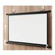 YUNGE Projector Screen Manual Pull Down HD Screen for Home Cinema Theater Presentation Education Outdoor Indoor Public Display,16:9-60inch