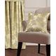 Householdfurnishing Curtains Glitter Jacquard Fully Lined With Pelmet Tiebacks (Gold, 90x90)