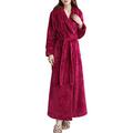 Unisex Traditional Funky Cosy Extra Large Lightweight Dressing Gown Rose Red M