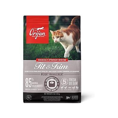 ORIJEN Fit & Trim Grain-Free Dry Cat Food, 4-lb bag