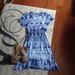 American Eagle Outfitters Dresses | 3/$25 Blue Tie Dye T-Shirt Dress | Color: Blue/White | Size: M