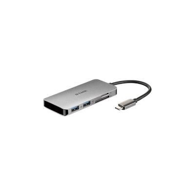 D-Link DUB-M610 USB-C 6-Port USB 3.0 Hub mit HDMI, Card Reader, USB-C Ladeanschluss