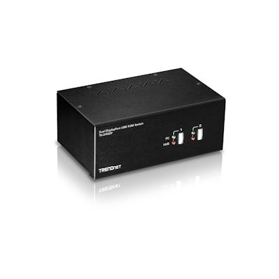 TRENDnet TK-240DP DisplayPort KVM Switch, 2-Port Dual Monitor