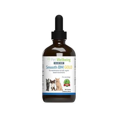 Pet Wellbeing Smooth BM GOLD Bacon Flavored Liquid Digestive Supplement for Cats & Dogs, 4-oz bottle