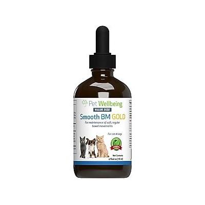 Pet Wellbeing Smooth BM GOLD Bacon Flavored Liquid Digestive Supplement for Cats & Dogs, 4-oz bottle