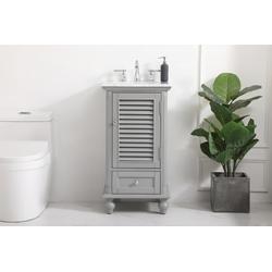 19 inch single bathroom vanity in grey - Elegant Lighting VF30519GR