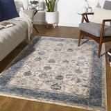 Wilkie 10' x 13'11" Traditional Updated Traditional Light Gray/Mustard/Teal/Medium Gray/Pale Blue/Tan Area Rug - Hauteloom