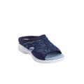 Extra Wide Width Women's The Tracie Slip On Mule by Easy Spirit in Dark Blue (Size 9 1/2 WW)