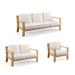 Calhoun Seating Replacement Cushions - Teak Chaise, Solid, Rumor Stone Chaise, Standard - Frontgate