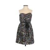 American Eagle Outfitters Dresses | American Eagle Ae Floral Strapless Mini Dress 4 | Color: Black | Size: 4