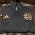 Adidas Jackets & Coats | Jackets Football | Color: Blue/Tan | Size: M