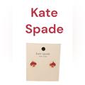Kate Spade Jewelry | Kate Spade Earrings Studs Bright Rose Spades 14k Plated New | Color: Gold/Pink | Size: Os