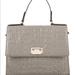 Kate Spade Bags | Kate Spade. Gray Embossed Leather Satchel | Color: Gray | Size: H-8”,W-11”,D-4”