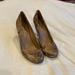 Jessica Simpson Shoes | Jessica Simpson Snakeskin Heels; Sz. 8 | Color: Brown/Tan | Size: 8